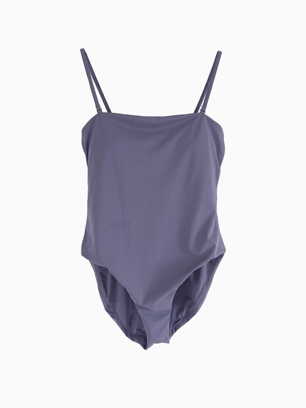 Andie Cabo One-Piece Swimsuit Large Purple Convertible Strapless Recycled Nylon